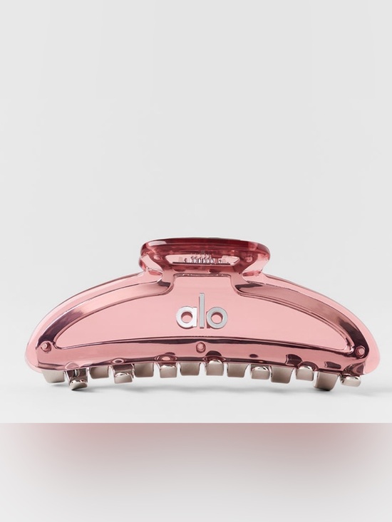 ALO Yoga Accessories - Alo Yoga Acrylic Illusion Claw Clip - VintagePink/Chrome Limited Authentic New
